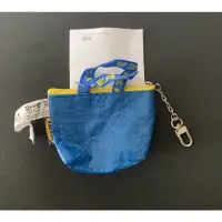在飛比找蝦皮購物優惠-全新 正版 IKEA 迷你 零錢包 經典 購物袋 造型 藍色