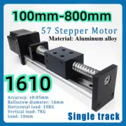 Ball Screw Linear Single Rail Motion Slide Table 57 Stepper Motor 1610 100-800mm