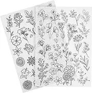 STOBOK 2 Sheets Water Soluble Embroidery Water Soluble Stabilizer for Embroidery Embroider Kit Embroidery Transfer Patterns Embroidery Stencils Wash Away Embroidery Stencils for Fabric