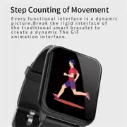 Z02 1.3 inch TFT Color Screen IP67 Waterproof Smart Bracelet, Support Call Reminder/ Heart Rate Monitoring /Blood Pressure Monitoring/ Sleep Monitoring/Blood Oxygen Monitoring (Black)