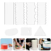 7 PCS Cake Scraper Decoration Ring Molds for Baking Tools Spatula Dough
