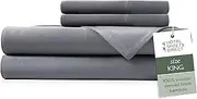 Hotel Sheets Direct Bamboo Bed Sheet Set King Dark Gray