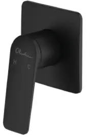 Oliveri PARIS WALL MIXER 144X127x100mm Lever Handle, Ceramic Disc MATTE BLACK