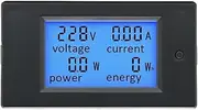 HAODEE 20A 100A AC 80-260V DC 6.5-100V Digital LED Display Voltmeter Ammeter Wattmeter Power Energy Meter 12V 24V 110V 220V Volt Tester (Size : DC 100A Meter Shunt)