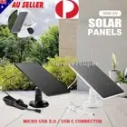 Solar Panel for Outdoor Security Camera Battery 3W Micro USB Type-C PD 3M Cable