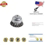 Premium Tempered Steel Knot Cup Brush Set for Tough Surface Cleanup - 10 Pack