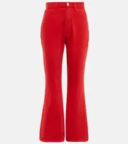 [Alaia] Alaïa High-rise bootcut jeans AU 12 red