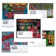 Pull Tab Tickets - Hard Card Tickets - Game - 5 Pack Mixed Titles