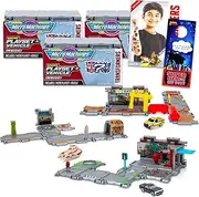 Transformers Blind Box Micro Machines Set - Bundle With 3 Mystery Playsets, Tattoos and More | Toy Vehicle Party Favors