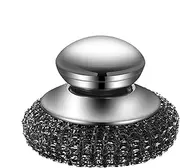 Steel Wool Scrubber Heavy Duty - Heavy Duty Wool Scrubber Brush | Kitchen Cleaning Brush Wash for Dish, Cutlery, Pan, Sink, Faucet