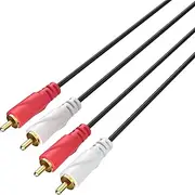 Comsol Stereo RCA Male to Male Audio Cable 2m