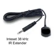 Inteset 38 kHz IR Receiver Extender Cable for HD DVR's & Cable Set Top Boxes