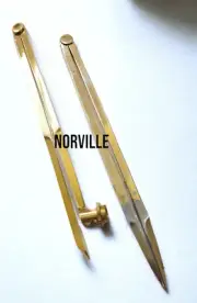 Brass Drafting Tool Divider & Compass Pencil Holder Drawing Drafting Instrument
