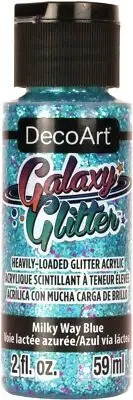 DecoArt Galaxy Glitter Acrylic Paint 2oz Milky Way - Blue