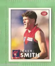 1996 AFL SELECT STICKER #157 SHAUN SMITH, MELBOURNE DEMONS