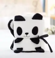 Animal Baby Blanket For Infants And Toddlers PANDA BEAR Soft Plush Blanket
