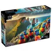 Lorikeet Friends Jigsaw Puzzle, 1000pc