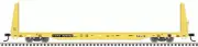 Atlas HO Scale 62' Bulkhead Flatcar TTX/TTPX (Yellow/Black Logo) #804127