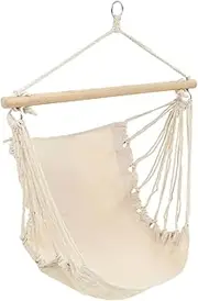 Swing Chair Fabric Cream White,Hammocks 2.6KG-40591