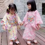 H 夏日本兒童和服女童公主日式浴衣櫻花小孩中國風