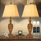 29.5H Touch Control Traditional Table Lamp Set of 2Vintage Bedside Lamp Nightsta
