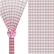 [OKUOKA] Beaded Curtain Bead Strands Curtain for Doorway Closet Passage, Beautiful Home Decor Door Screen Divider for Wedding Party Decoration (Color : RED, Size : B1.0MX2.2M)