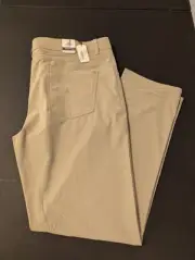 NWT MEN'S JOHNNIE-O CROSS COUNTRY PANTS, SIZE: 40 x 32, COLOR: LIGHT KHAKI (M6)