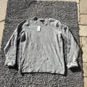 Banana Republic Sweater Womens XL Gray Wool Blend Pullover