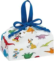 Skater KB7-A Children's Lunch Bag, Drawstring Bag, Disney, Mickey Mouse & Friends, Dinosaurs, Made in Japan