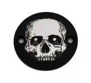 CUSTOM ENGRAVING Timer Cover Black Skull SKUL33-63BG