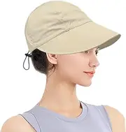 [LERTREE] Women Quick-Drying Sun Hat Adjustable Peaked Cap Women Summer Visor Cap Unisex Sun Protection Hat