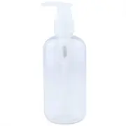 Short Clear PET Plastic Lotion Pump Bottle 250ml