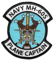 HSC-9 TRIDENTS NAVY MH-60S PLANE CAPTAIN PATCH