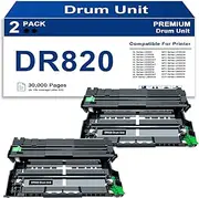 for Brother DR820 Drum Unit HL-L5000D HL-L5100DN HL-L5200DW HL-L6200DW HL-L6200DWT MFC-L5850DW MFC-L5900DW MFC-L6700DW Printer Black 2 Pack with Chip