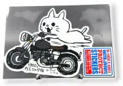 Kitten Sticker Cute Cat Motorcycle Rider Quirky Decal B-Side Label Japan