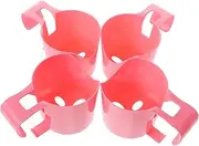 Kisangel 4pcs Pool Side Cup Holder Durable Plastic Beverage Rack for Above Ground Pools Easy Installation for Drinks Cans Mugs for Summer