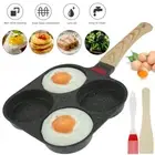 Egg Frying Pan Set Aluminum 4 Cups Egg Frying Pan Nonstick Mini Egg Cooker PaTab