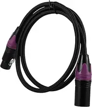 JEWEDECO XLR Cable for Microphones Durable Braided XLR Cable with Shell Shielded Pure for Audio Transmission for Recording Mixers and Amplifiers