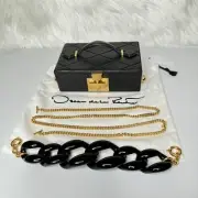 Oscar de la Renta Alibi Minaudiere Quilted Leather Box Bag