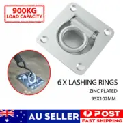 6 x Heavy Duty Lashing Ring Tie Down Point Anchor Ute tray box Trailer Recessed