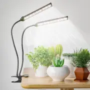 Grow Light LED Gooseneck Lamp,6500K 80W Full Spectrum 144 LED Plant Lamp Clip...