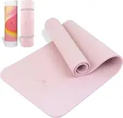 Alinco Training Mat with Band, Pilates, Stretch, Yoga Mat, Exercise Mat, Performance Mat, MIVIOS Monochrome
