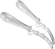 2Pcs Stainless Steel Pig Hair Shaver Tool Durable Animal Hair Removal Scraper for Shaving Pig Hair Goose Fish Scales Home Use Essential