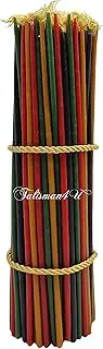 Beeswax Colored Taper Candles 11 inch Tall Thin Scented Candles for Home Decor Birthday Church Holidays Candle Bulk Set (100 Pieces)