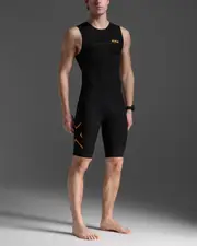 Propel Swimskin, 2XU, XS, Black/Turmeric, Male