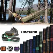 2pcs 2.5/2.8/3M Hammock Strap Hanging Belt SuperStrong Bind Tree Rope withBuckle