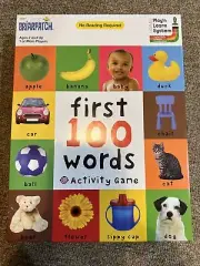 BRIARPATCH FIRST 100 WORDS ACTIVITY GAME AGES 2+ PLAY'N LEARN SYSTEM. FUN! ⭐️⭐️