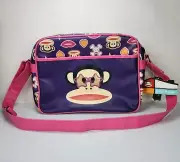 Paul Frank Youth Purple Messenger Shoulder Laptop Bag New With Tags Free Post