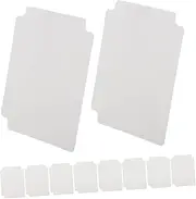 Milisten 10pcs TCG Card Dividers with Tabs Durable Plastic Organizer for Trading Card Storage Effortless Sorting for Board Games and Tabletop Activities Sleek Design White