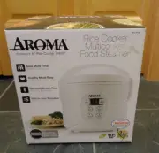 NEW Aroma Rice Cooker Multicooker Food Steamer ARC914D White